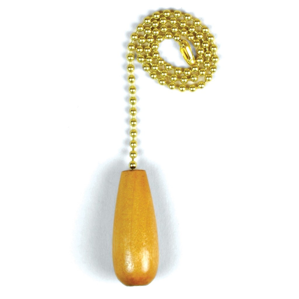 PULL CHAINNAT WOOD HANDLE W/CH