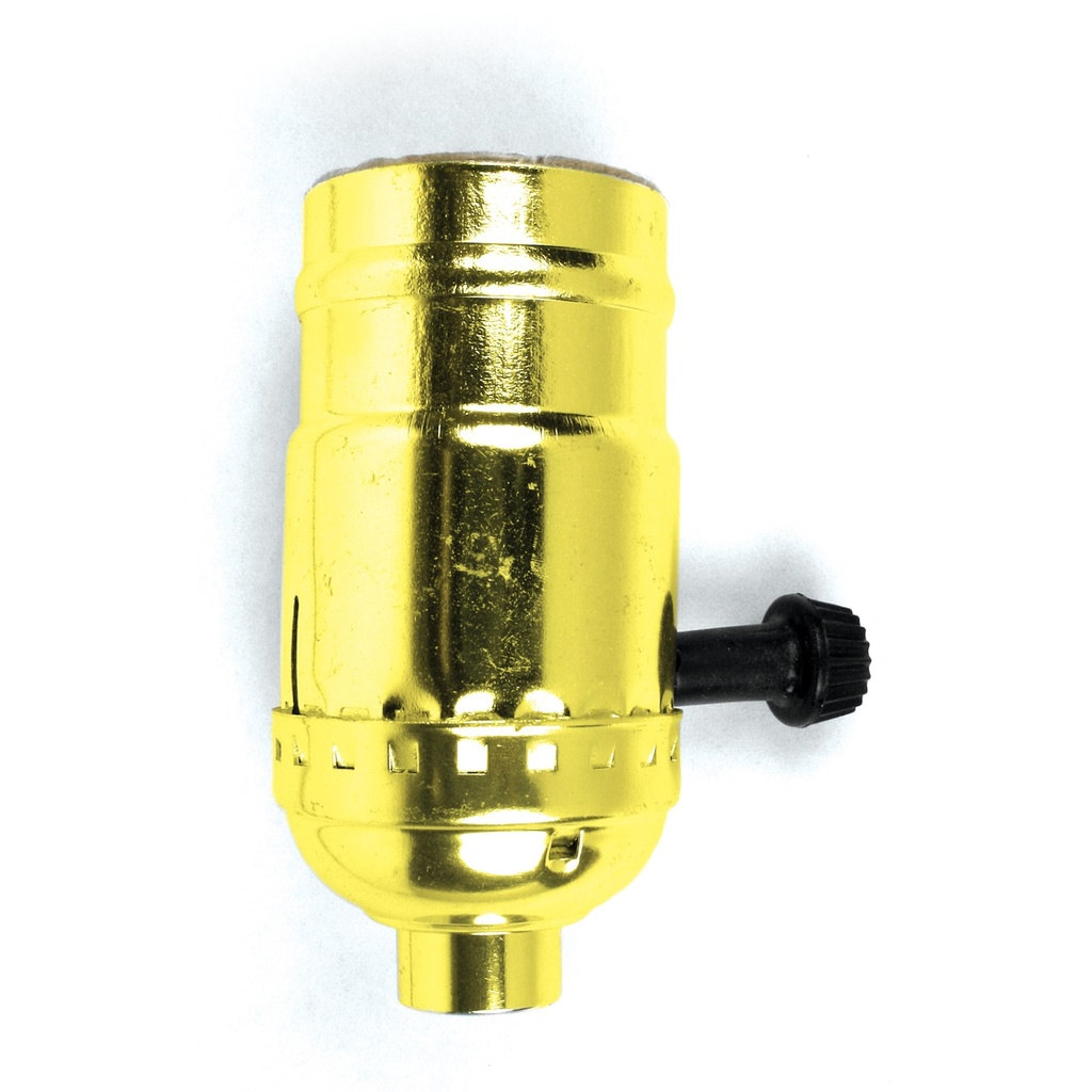 SOCKET TURN KNOB ON/OFF BRASS