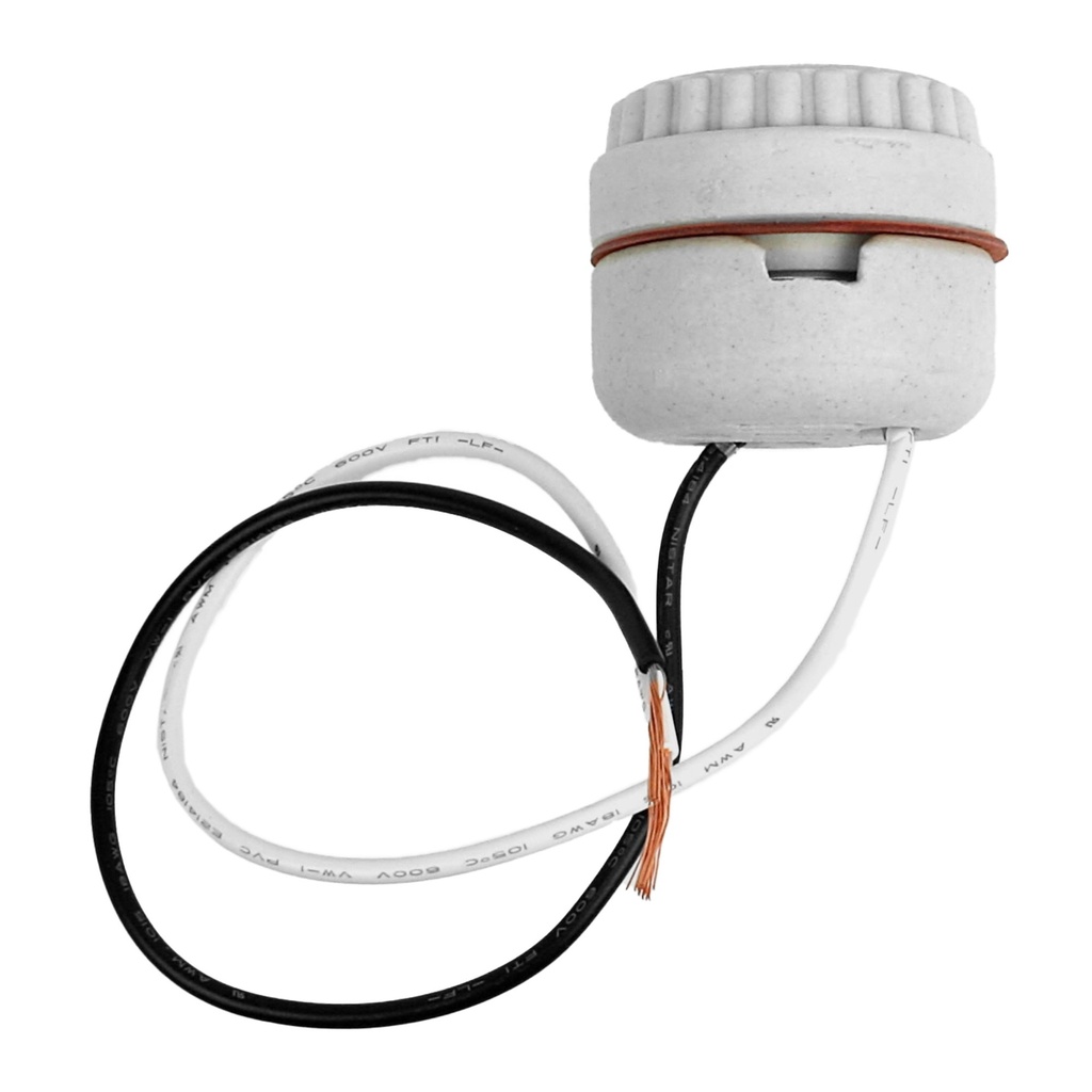 SOCKET PORCELAIN 2 PC W/WIRE LE