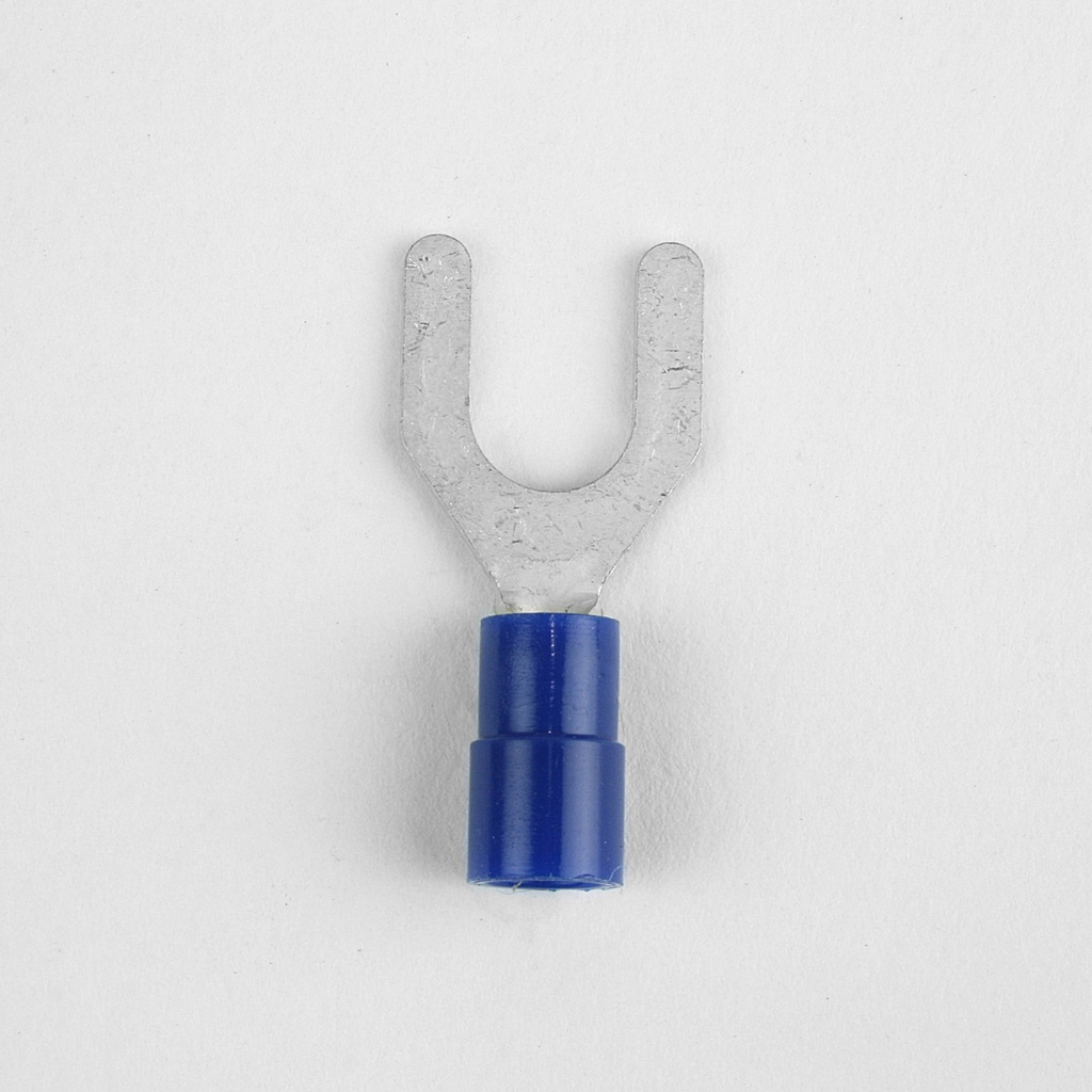 TERM SPADE 16-14 VINYL 1/4 STUD