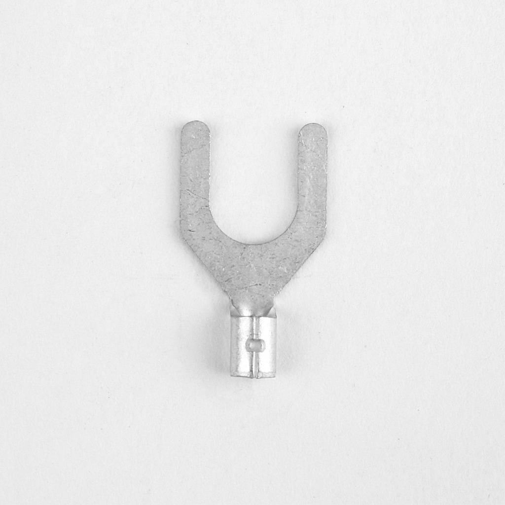 TERM SPADE 22-18 UNINS 1/4 STUD