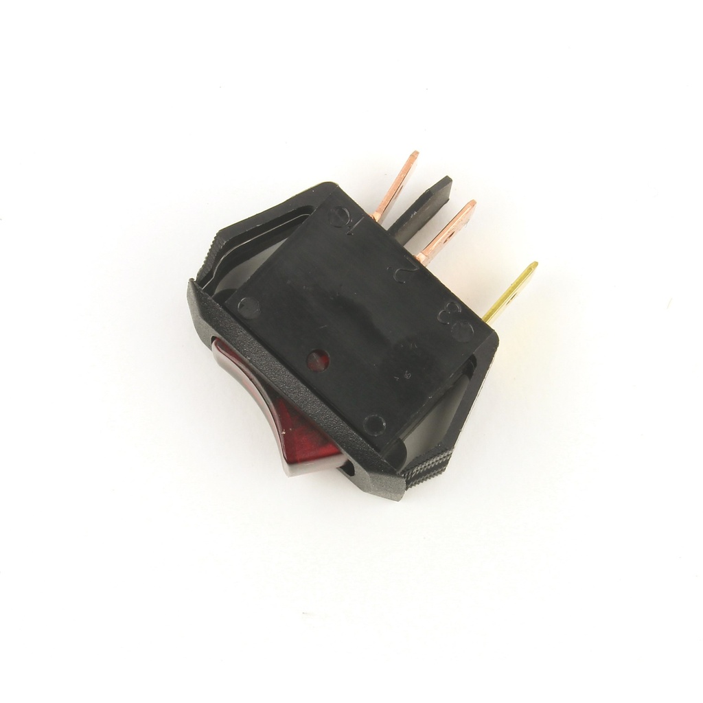 SWITCH ROCKER RED ILLUM.125V ON