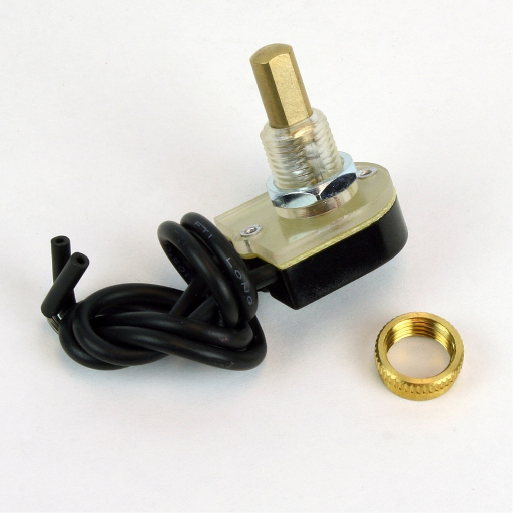 [MFC61224] SWITCH PUSH BUTTON BRASS ON/OFF
