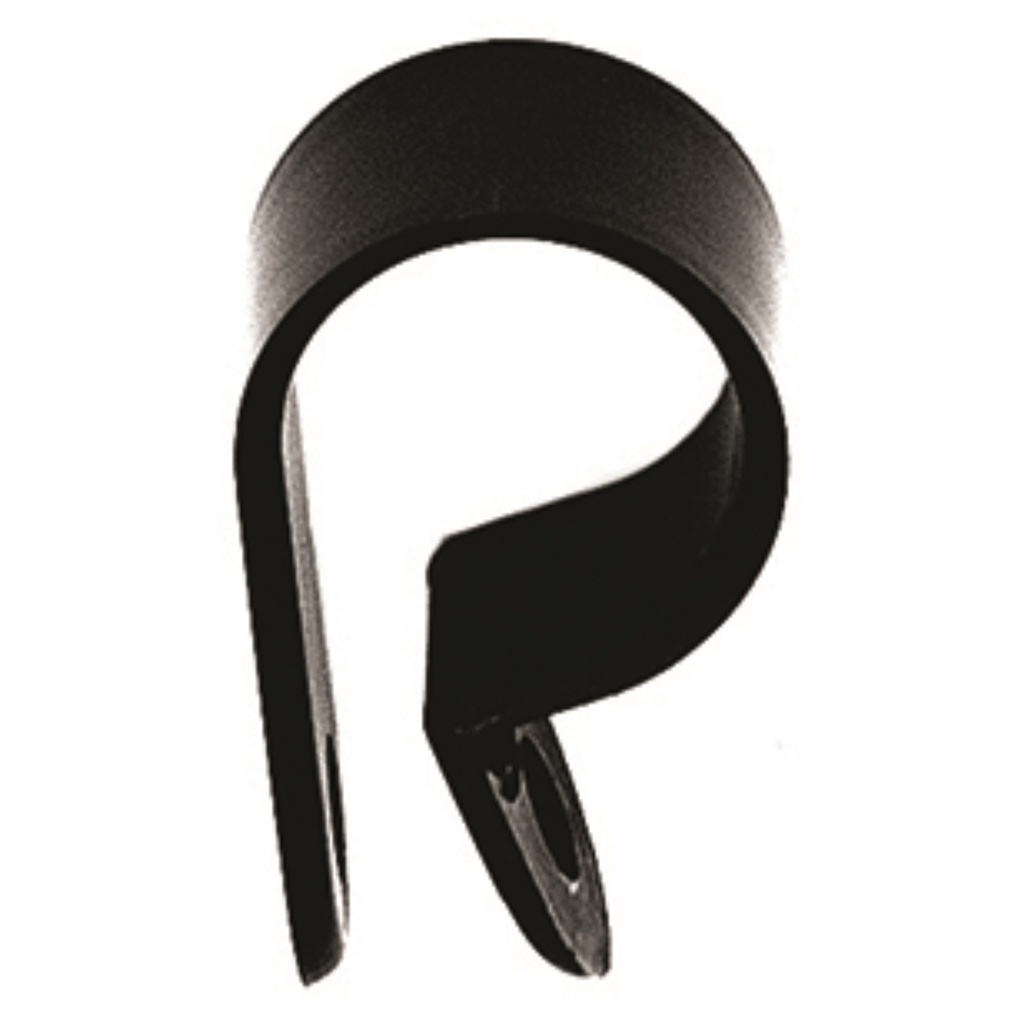 CLAMP NYLON BLK 1/2X9/16 2 PK