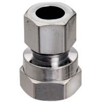 [PP71PCLF] PP71PCLF 3/8"X3/8" Connector Compression Brass Straight Connector