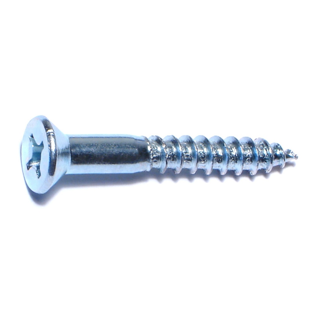 [MF02604] 1/4 x 1-3/4 Ph Fl Wood Sc Zn