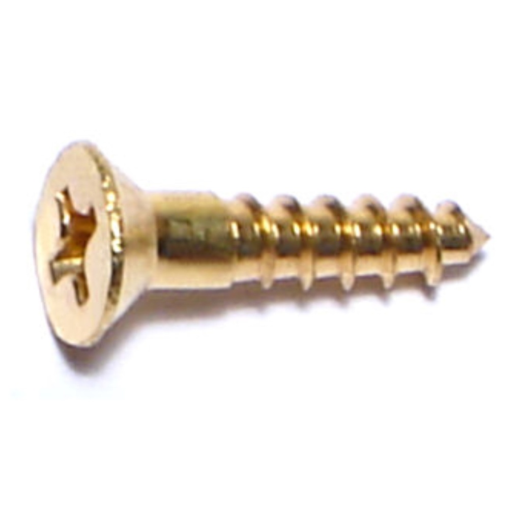 [MF02853] 6 x 5/8 Ph Fl Wood Sc Br