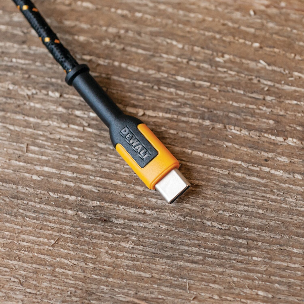 [DXMA1311362] DeWalt Type C to Type C Cable 4 ft. Black/Yellow