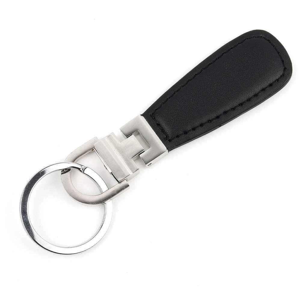 [MFA76483] BLACK LEATHERETTE KEY RING