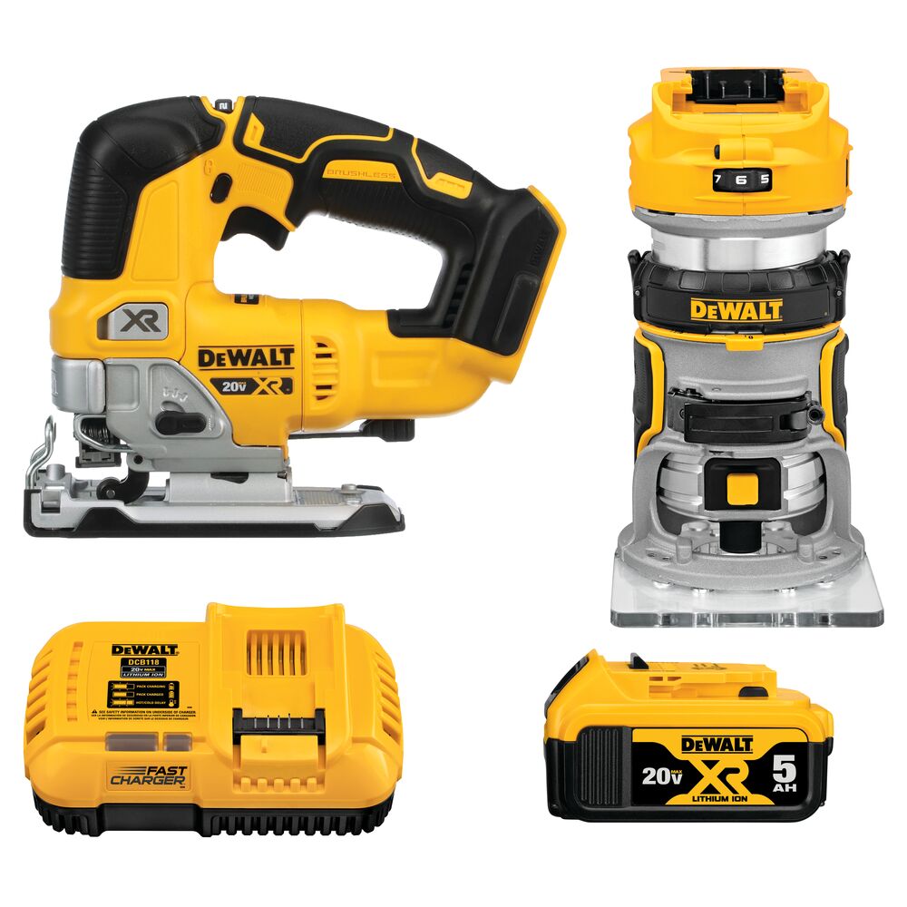 [DCK201P1] 20V MAX XR 2-KIT (ROUTER/JIG SAW)