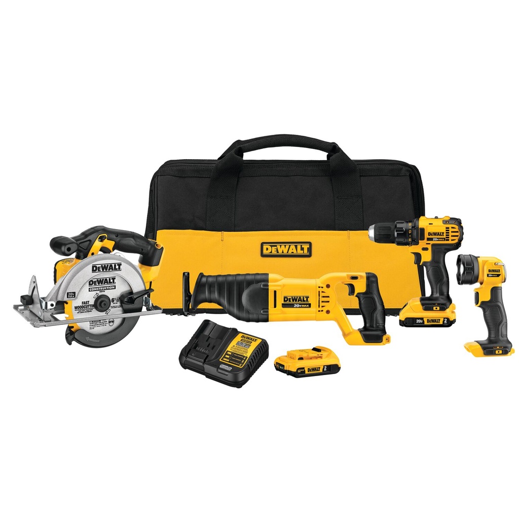 [DCK423D2] 20V MAX COMPACT 4-TOOL COMBO KIT