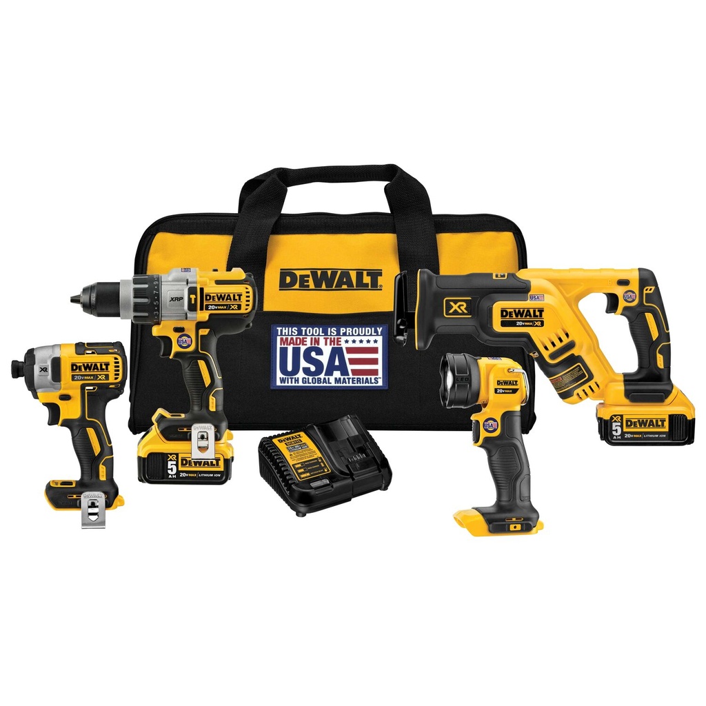 [DCK494P2] 20V MAX XR LI-ION 4-TOOL COMBO KIT