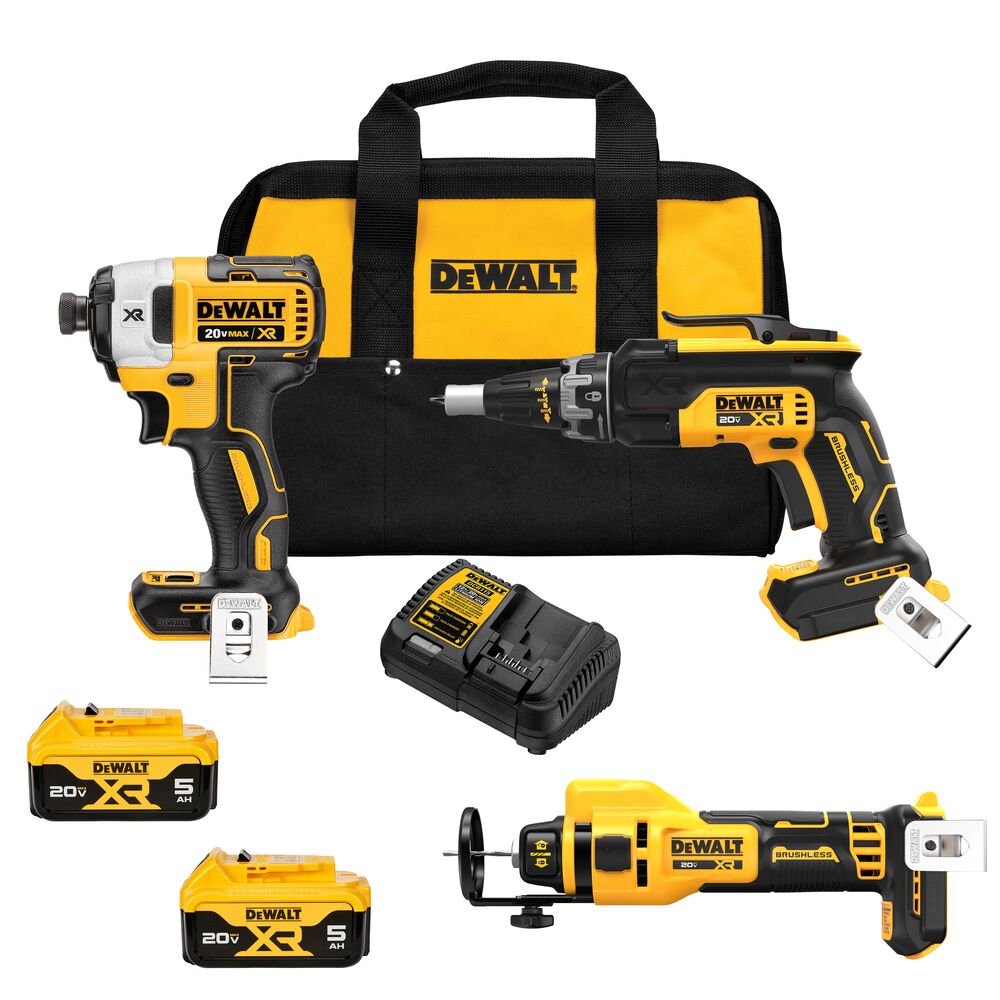 [DCK303P2] SHELL 20V MAX BL DRYWALL 3PC KIT (5.0AH