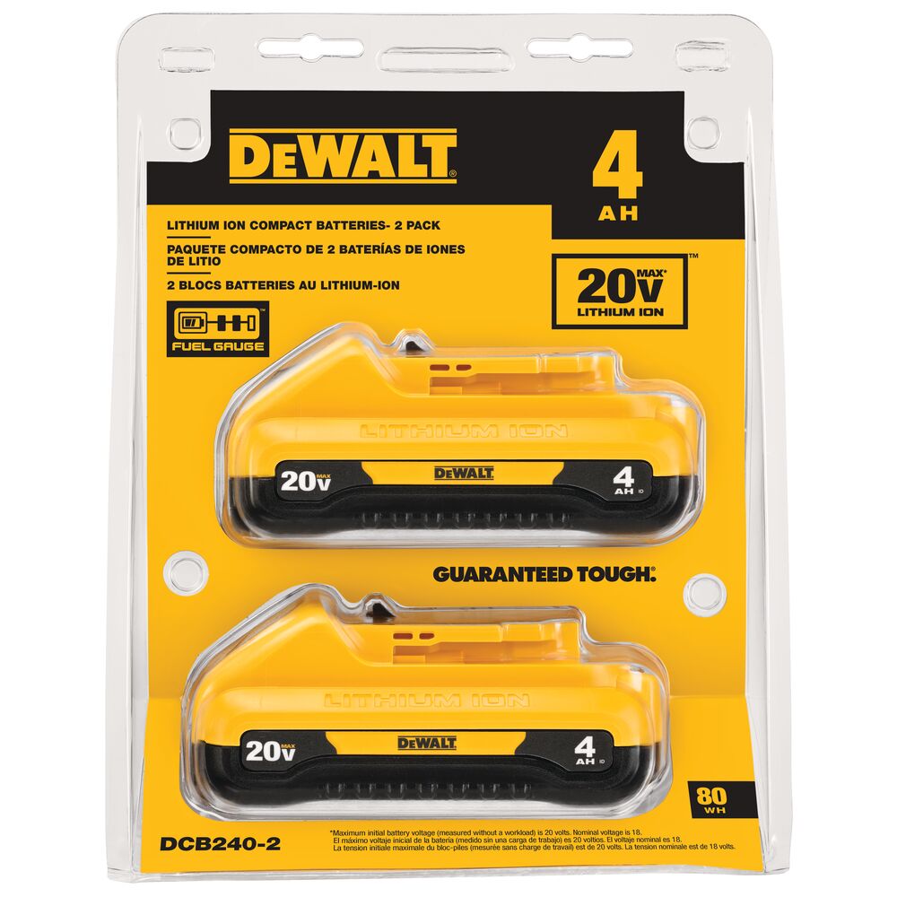 [DCB240-2] 20V MAX COMPACT 4Ah DUAL PACK