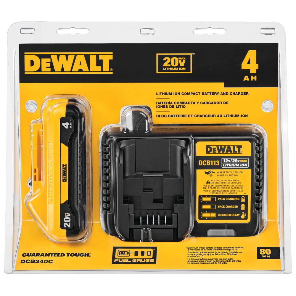[DCB240C] 20V MAX COMPACT 4AH STARTER KIT