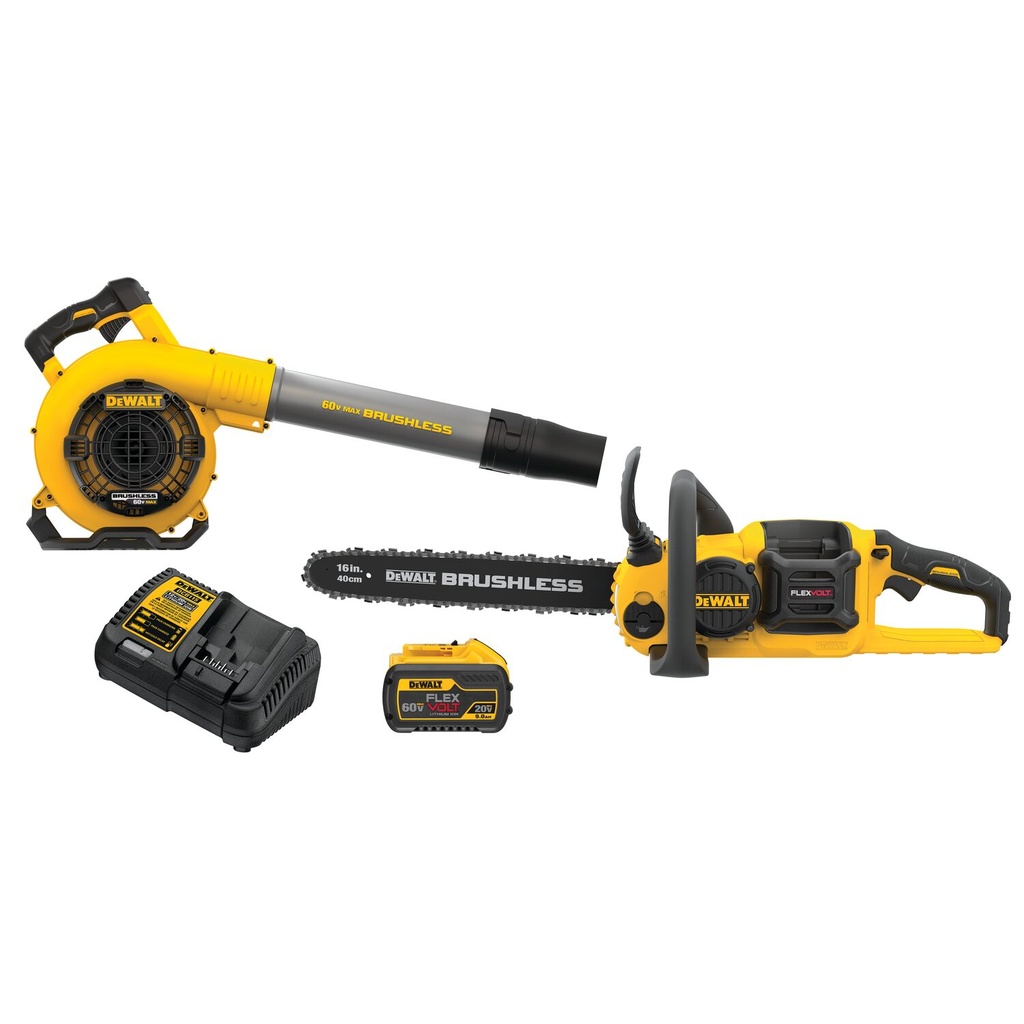 [DCKO667X1] DEWALT 60V CHAINSAW/BLOWER COMBO KIT 9Ah