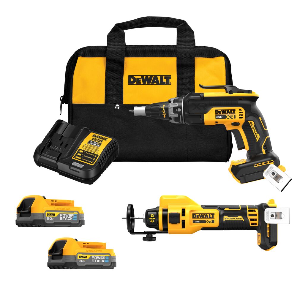 [DCK265E2] 20V MAX BL SCREWGUN & CUTOUT KIT (1.7AH)