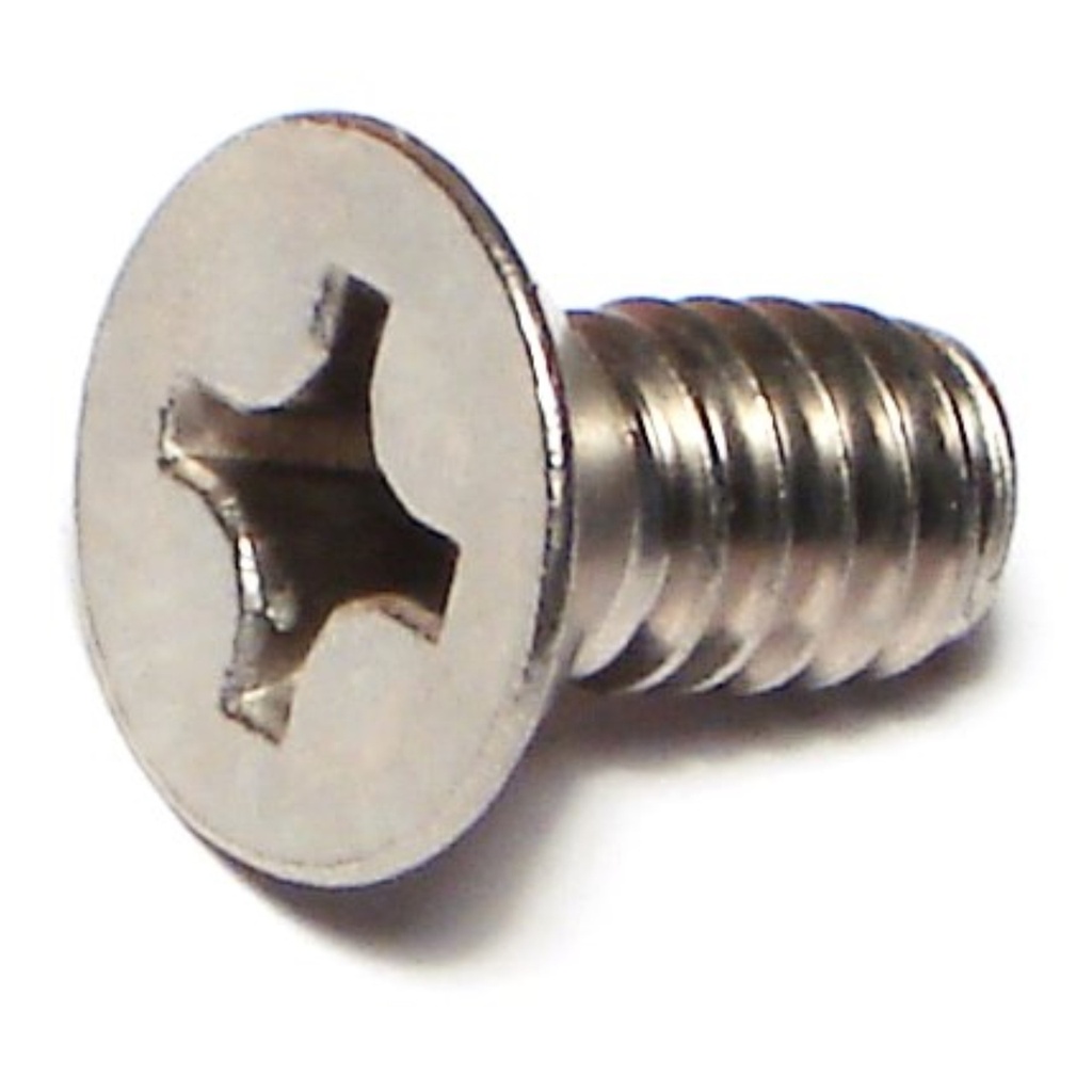 1/4-20 x 1/2 Ph Fl Mach Sc SS