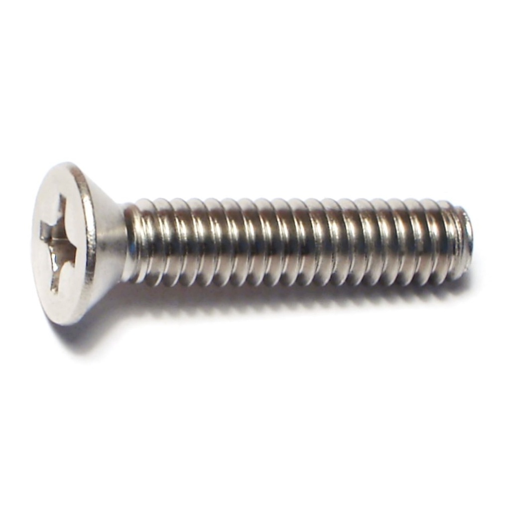 1/4-20 x 1-1/4 Ph Fl Mach Sc SS