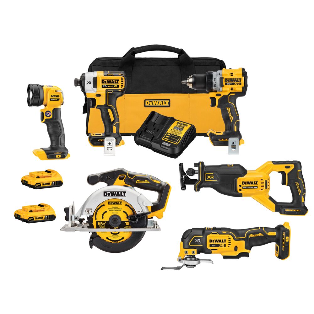 [DCK648D2] 20V MAX XR BRUSHLESS 6-TOOL COMBO KIT