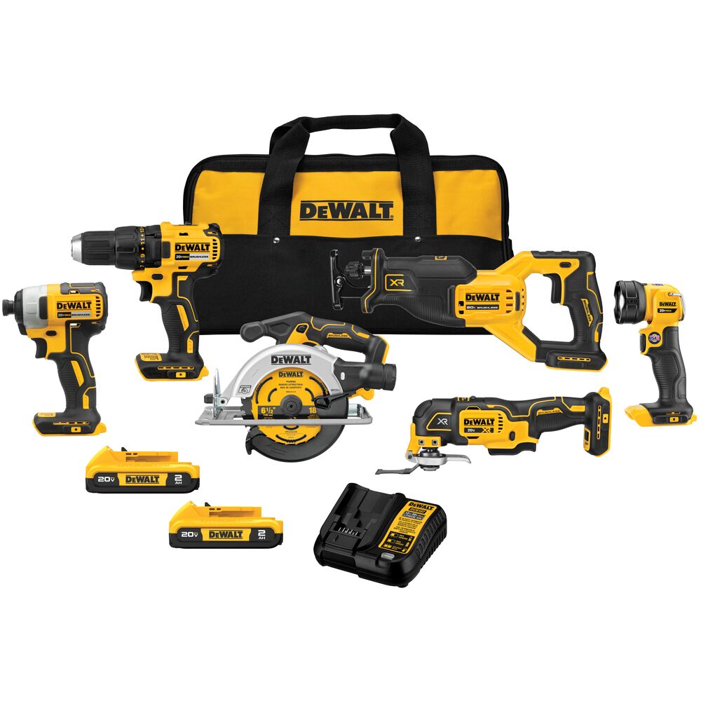 [DCK675D2] DEWALT 20V MAX BRUSHLESS 6-KIT