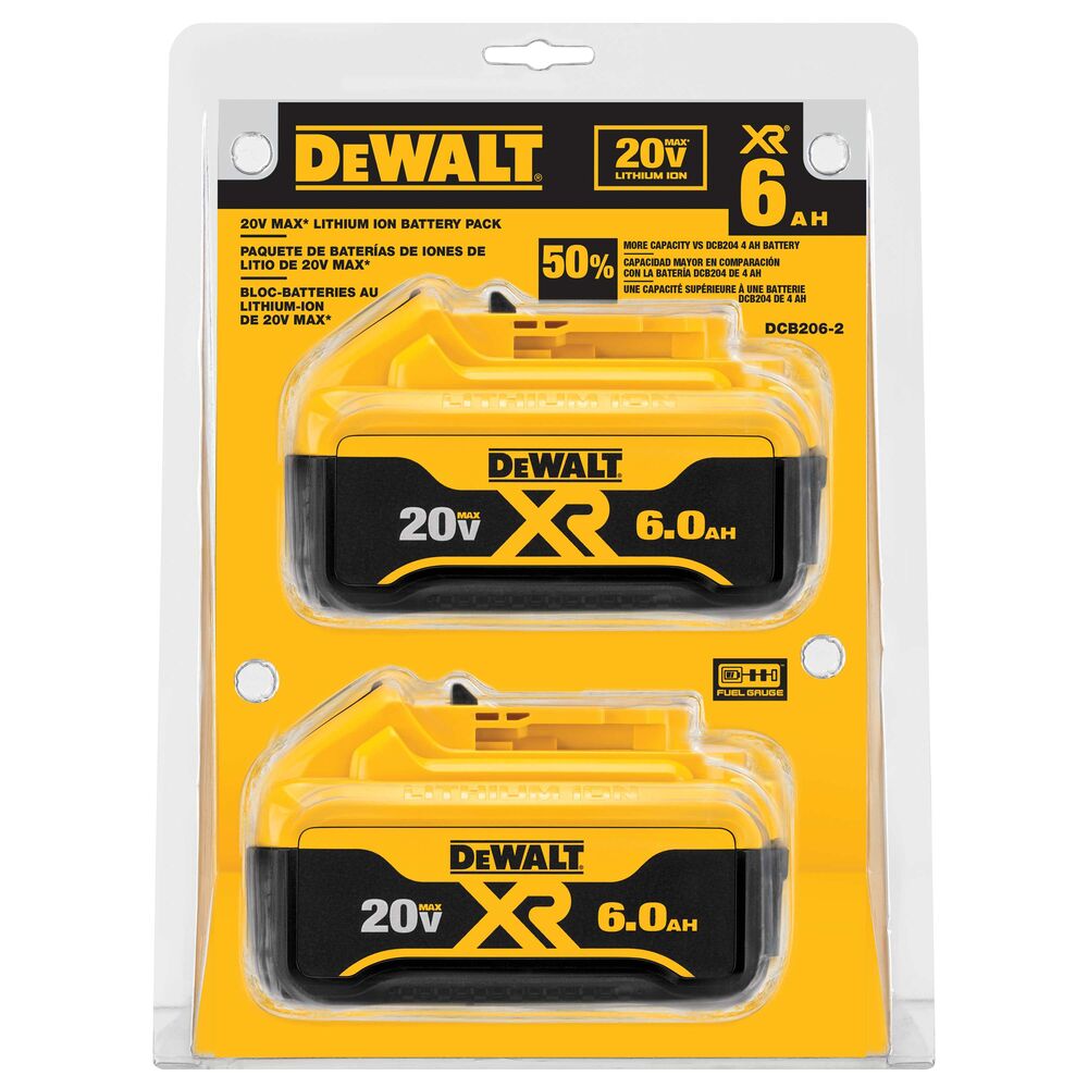 [DCB206-2] 20V MAX 6.0 AH LI-ION BATTERY 2PK