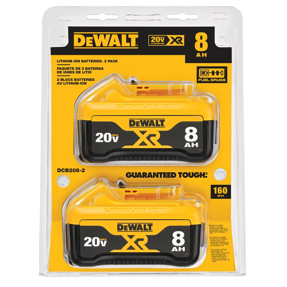 [DCB208-2] 20V MAX XR 8Ah DUAL PACK