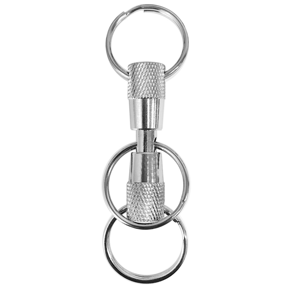 3WAY PULLAPART SILVER KEY RING