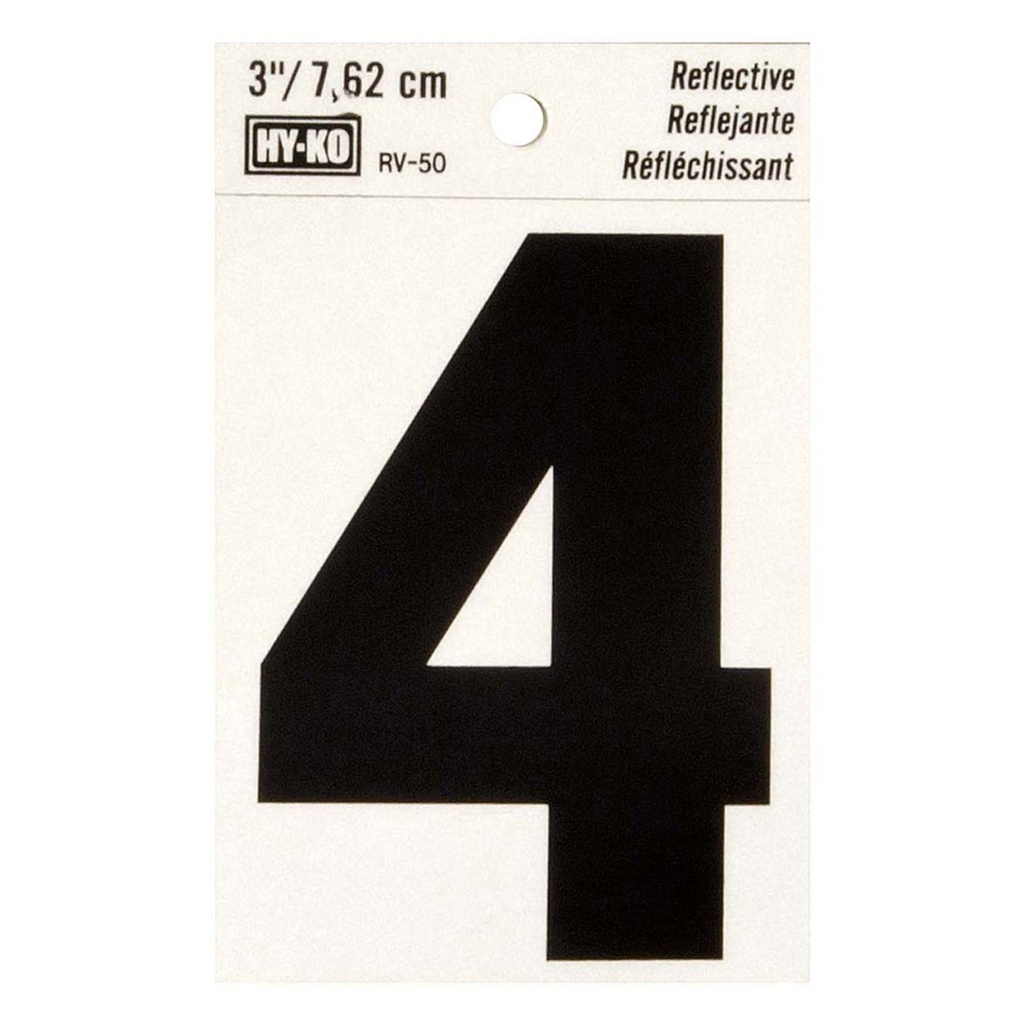 [MFB00445] 3IN REFLECTIVE NBR 4