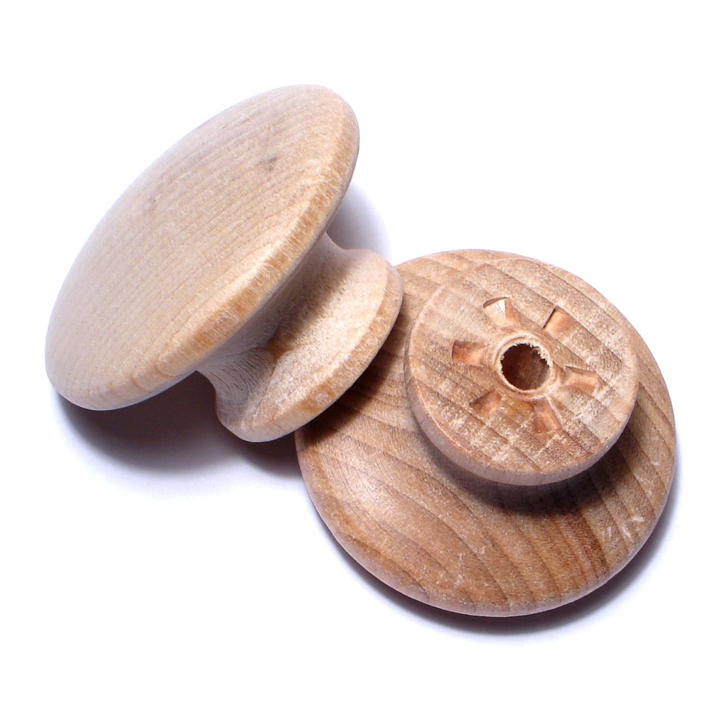 [MF08905] 1-1/2 Round Knob Birch